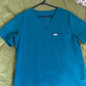 Teal ish, Caribbean blue like Fig top Catarina